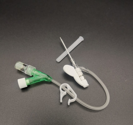 Зеленый устранимый тип переливание крови Cannula y Iv 18G вливания катетера хирургическое