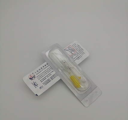 Тип устранимый желтый 24 Cannula положительного давления y Iv для педиатрического неонатального вливания