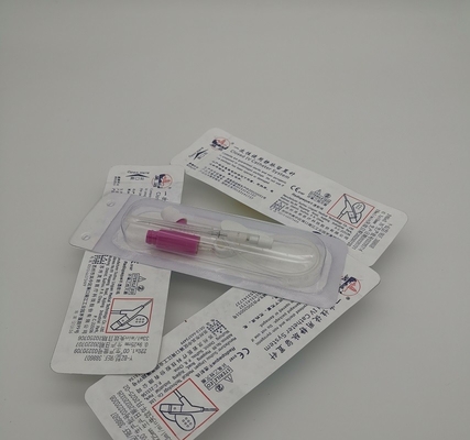 Устранимый розовый тип Cannula положительного давления 20G y катетера Iv для аварийного переливания крови вливания