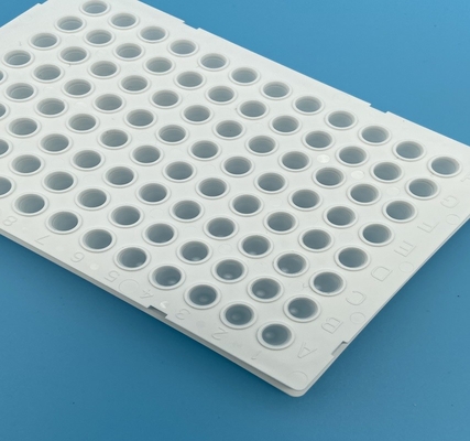 Semi обойденный PCR глубокой скважины покрывает белые 0.2ml плиту PCR PCR 96 хорошую