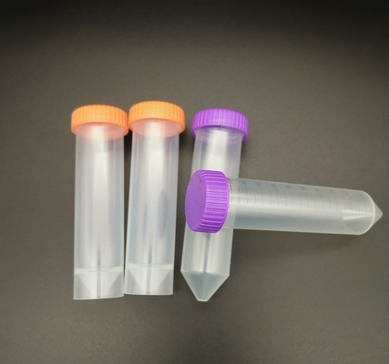 Дно плоской крышки трубки центрифуги потребляемых веществ 10ml медицинской лаборатории полипропилена HDPE круглое