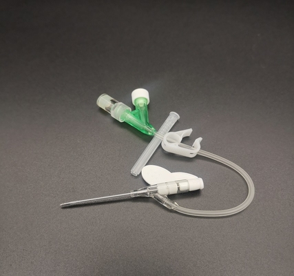 Зеленый устранимый тип переливание крови Cannula y Iv 18G вливания катетера хирургическое