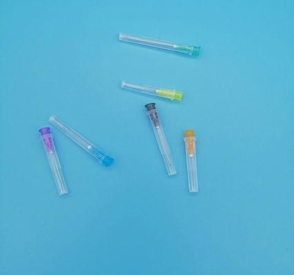 Красные пурпурные устранимые иглы шприца склонили из диаметра 1.4mm 17G для инсулина