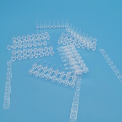 Белые 8 трубок центрифуги трубки 0.2ml PCR прокладки 125 ручек/коробка для извлечения ДНК